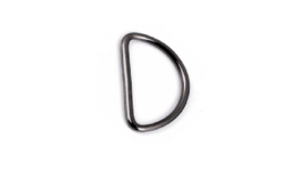 Grote D-ringen - 40 mm - donker (1 set = 10 D-ringen)