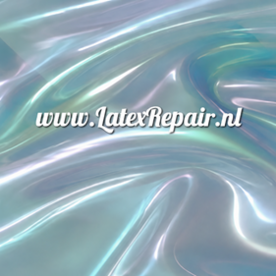 shimmery tropical blue transparent latex sheet rubber