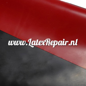 Latex 0.40 | Dubbelzijdig - Zwart voorkant - Rood achterkant - Extra breed! (&amp;#x00b1; 108 cm)