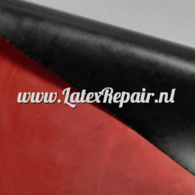 Latex 0.40 | Dubbelzijdig - Rood voorkant -Zwart achterkant - Extra breed! (&plusmn; 108 cm)