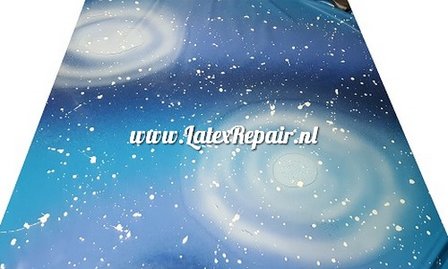 Latex galaxy sheet blauw 02