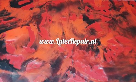 latex rood plum zwart mix