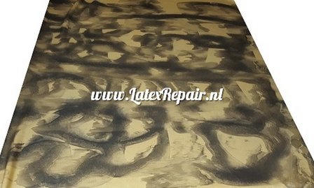 latex sheet metallic gold and black