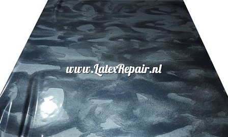 latex sheet metallic silver black