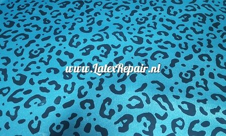 Latex sheet - Leopard metallic blue 1269