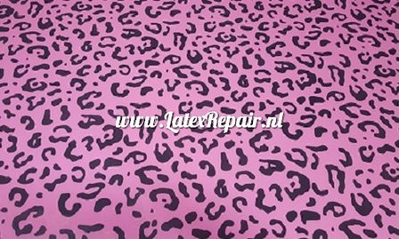 Latex sheet - Leopard bubblegum pink 1270