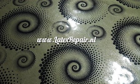 Latex sheet - Spiraal stippen glitter goud 1279