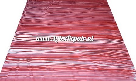 Latex sheet - Candy metal rood/wit 1289