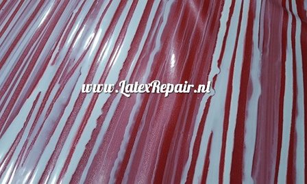 Latex sheet - Candy metal rood/wit 1289