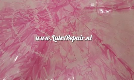 Latex sheet - Crystal marble - Wit/roze 1293