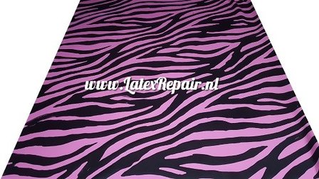 Latex sheet - Zebra pink/black 1306