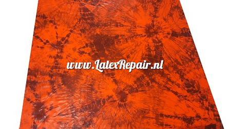 Latex sheet - Crystal marble - 1332 neon orange