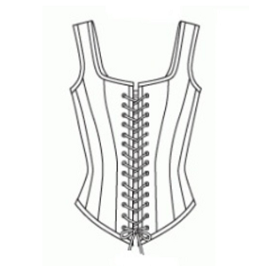 Patroon voor een latex korset corset om zelf te maken makklijk