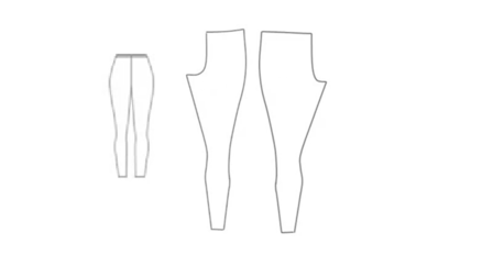 Pattern drawing latex leggings - latex