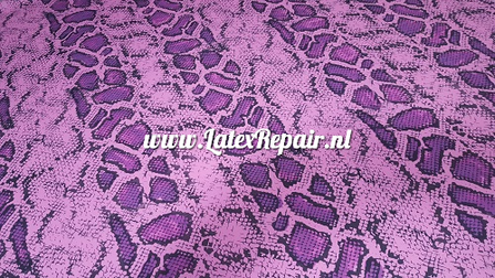 Latex sheet - Snakeskin - Pink purple - 1341