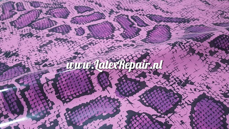 Latex sheet - Snakeskin - Pink purple - 1341