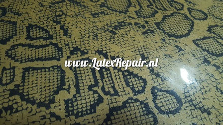 Latex sheet - Snakeskin - Metallic gold - 1347