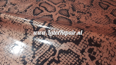 Latex sheet - Snakeskin - Metallic powder pink - 1348