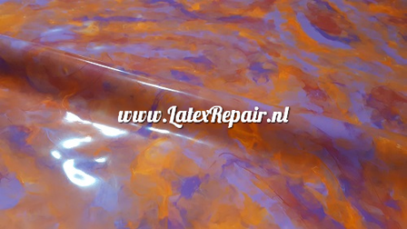 Latex sheet - Marble mix, neon orange, pink, purple - 0.70/0.80 mm! 1360