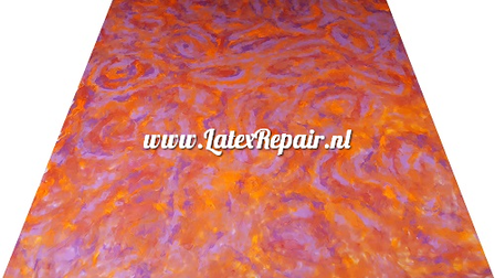 Latex sheet - Marble mix, neon orange, pink, purple - 0.70/0.80 mm! 1360