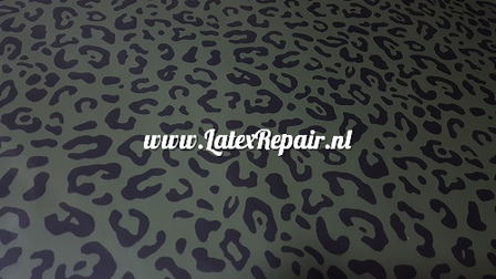 Latex sheet - Leopard green - 1388
