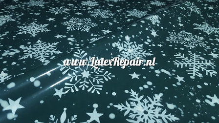 Latex sheet - Kerst, donker groen/wit 1422