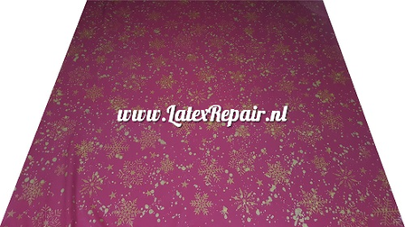 Latex sheet - Kerst, goud/rood 1425