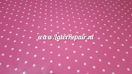 Exclusief latex - Stippen  pink 1 cm - 1449
