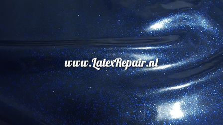 Latex sheet - Glitter blauw/zwart 1457