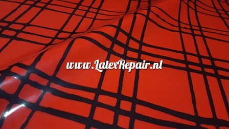 rood zwart ruit latex rubber sheet