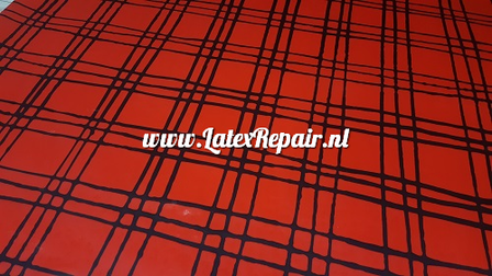 rood zwart ruit latex rubber sheet