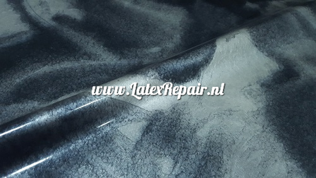 latex sheet metallic silver black