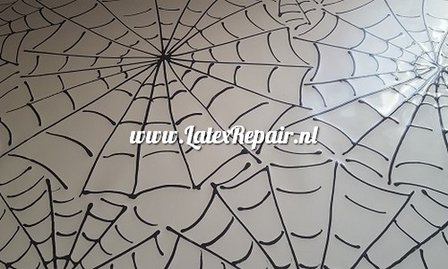 Latex spinnenweb cobweb halloween cosplay