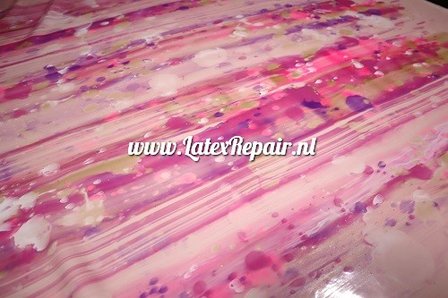 Latex sheet - Mix violet/gold/neon pink - 1481