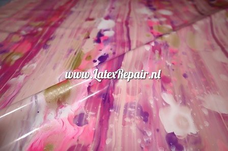 Latex sheet - Mix violet/gold/neon pink - 1481