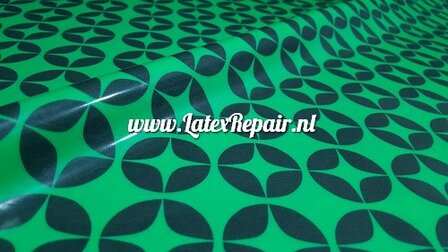 Latex sheet - Retro groen/zwart - 1507
