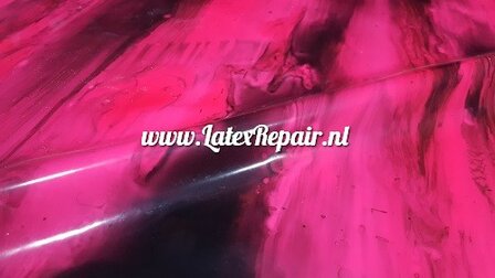 mix neon pink latex zwart