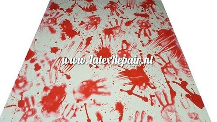 Latex sheet - Horror in rood en wit #1530