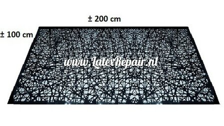 Latex sheet - Net / mash latex - black - 1564