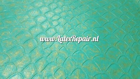 Exclusief latex - Zeemeermin 2 - Jade/goud - 1575