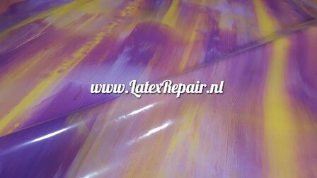 Latex sheet - Mix yellow, pink, lila - 1580