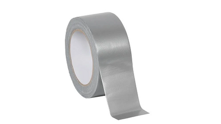 Ducttape, 48 mm x 50 meter, metallic zilver grijs