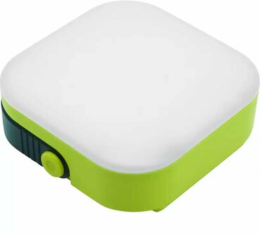 Campinglamp op zonne-energie met powerbank!