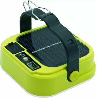 Campinglamp op zonne-energie met powerbank!