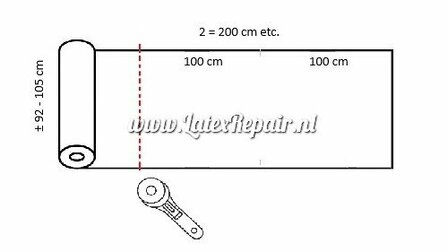 latex rubber 0.40 zwart