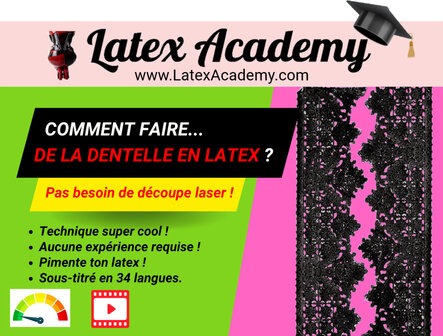 Latex rubber gummi kant, lace, dentelle, spitze