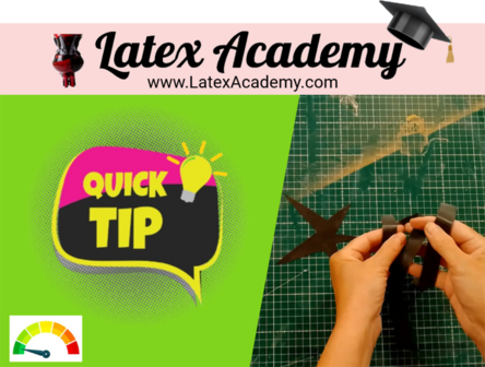 Snelle gratis tip! Geen krullend latex meer!