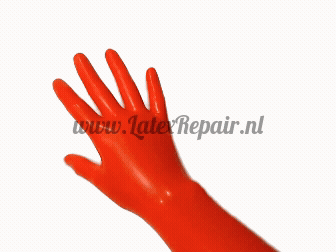 Latex Handschoenen - Fresh red - Lang - Opera (Lolllipop Latex)