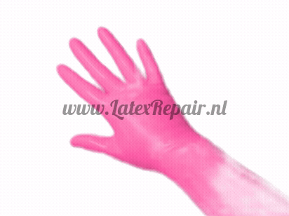 Latex Handschoenen - Bubblegum - Lang - Opera (Lolllipop Latex)