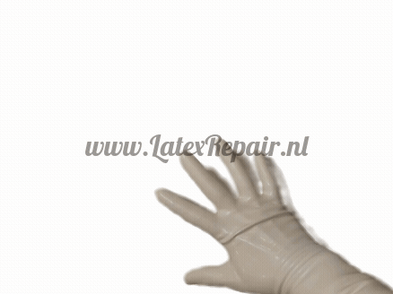 Latex Handschoenen - Ghost white - Lang - Opera (Lolllipop Latex)